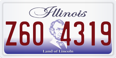 IL license plate Z604319