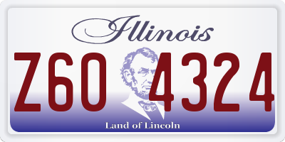 IL license plate Z604324