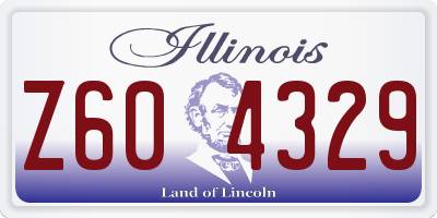 IL license plate Z604329