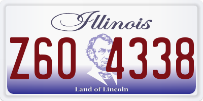 IL license plate Z604338