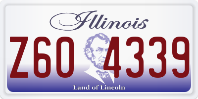 IL license plate Z604339