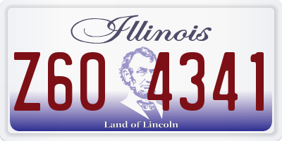 IL license plate Z604341