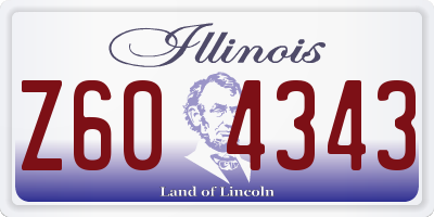 IL license plate Z604343
