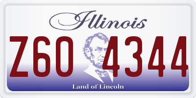 IL license plate Z604344