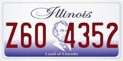 IL license plate Z604352