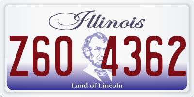 IL license plate Z604362