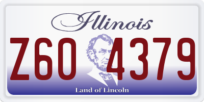 IL license plate Z604379