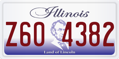 IL license plate Z604382