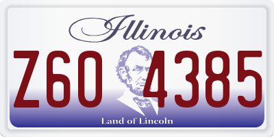 IL license plate Z604385