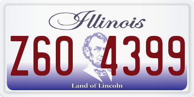 IL license plate Z604399