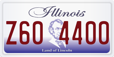 IL license plate Z604400