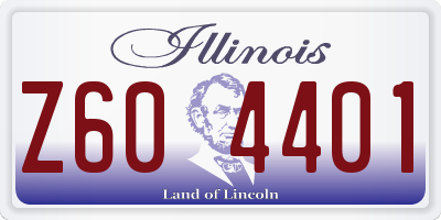 IL license plate Z604401