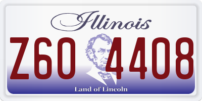 IL license plate Z604408