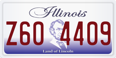 IL license plate Z604409