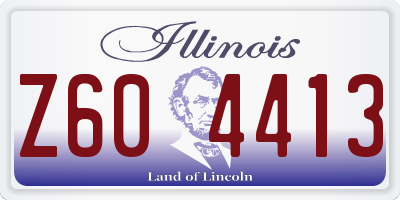 IL license plate Z604413