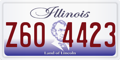 IL license plate Z604423