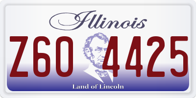IL license plate Z604425