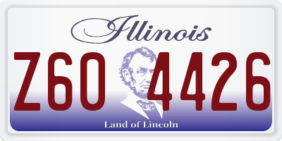 IL license plate Z604426