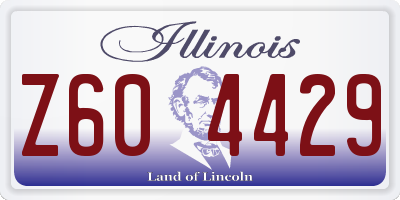 IL license plate Z604429