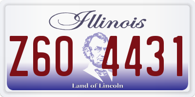 IL license plate Z604431