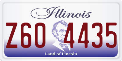 IL license plate Z604435
