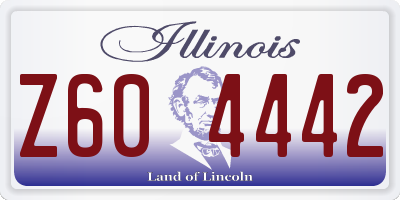 IL license plate Z604442
