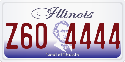 IL license plate Z604444