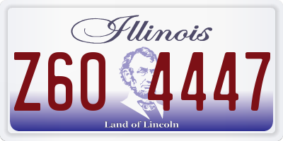 IL license plate Z604447