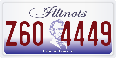 IL license plate Z604449