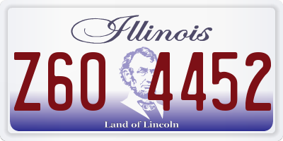 IL license plate Z604452