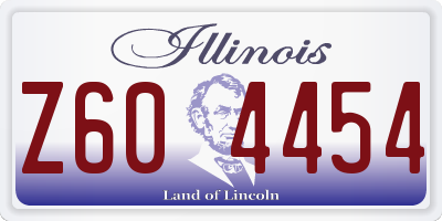 IL license plate Z604454