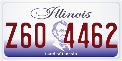 IL license plate Z604462