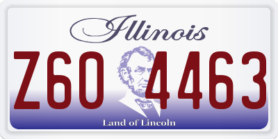 IL license plate Z604463