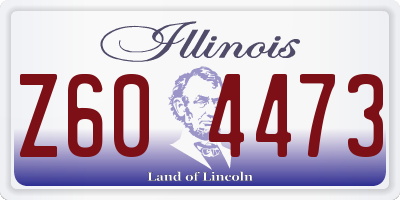 IL license plate Z604473