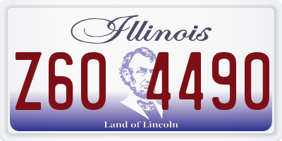IL license plate Z604490