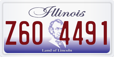 IL license plate Z604491