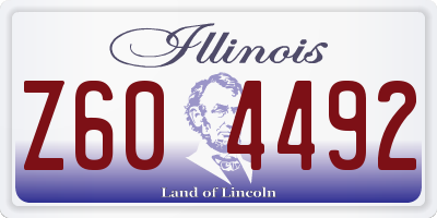 IL license plate Z604492
