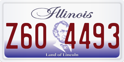 IL license plate Z604493