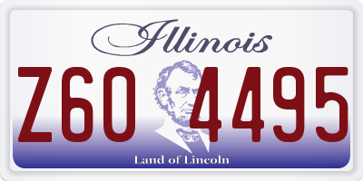 IL license plate Z604495