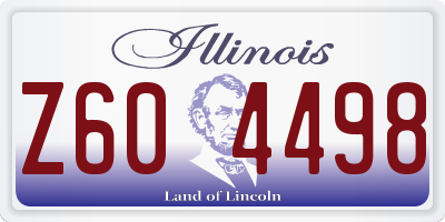 IL license plate Z604498