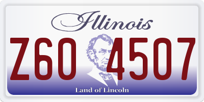 IL license plate Z604507