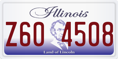 IL license plate Z604508