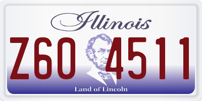 IL license plate Z604511