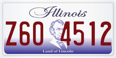 IL license plate Z604512