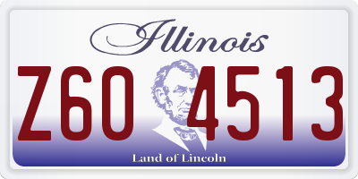IL license plate Z604513