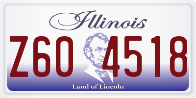 IL license plate Z604518
