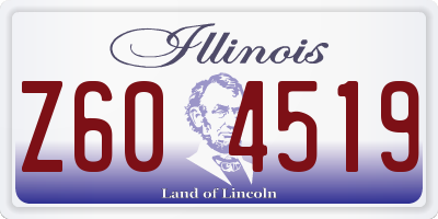 IL license plate Z604519