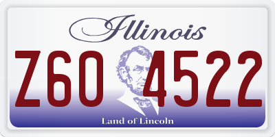 IL license plate Z604522