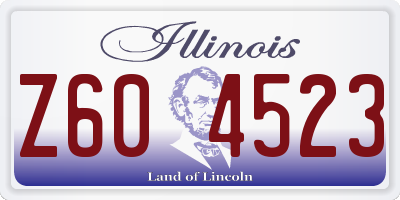 IL license plate Z604523