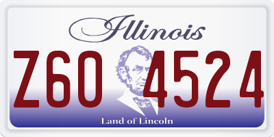 IL license plate Z604524